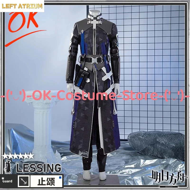 

[Customized Size] Arknights Lessing Cosplay Costume Anime Game Character Outfit Halloween Carnival Party Uniform Suit