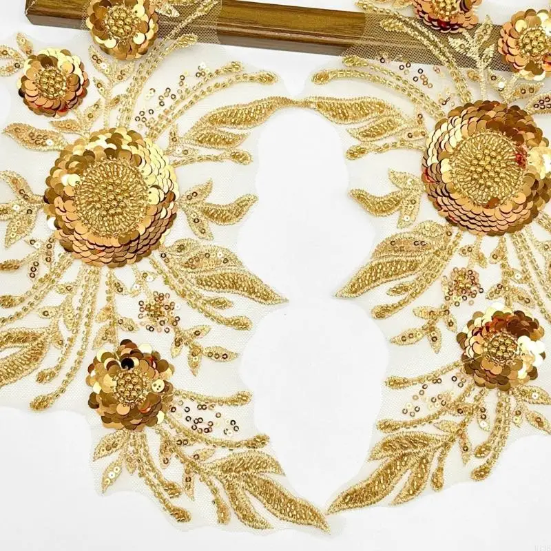 1PAIR SEMPROIDEREDERED SETSES FASHION DESINCES PATCES