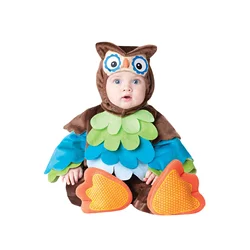 Halloween Animal Costume Romper 2024 Toddler Baby Boy Girl Cartoon Shark Peacock Owl Lion Party Cosplay Clothes Set DIY Decor