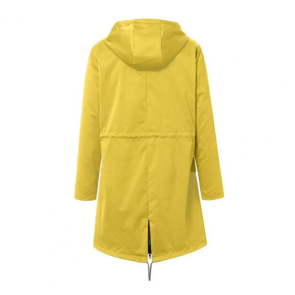 

Lightweight Hooded Windbreaker Stylish Waterproof Hooded Jackets for Women for Spring Autumn with Side Pockets Drawstring Tops