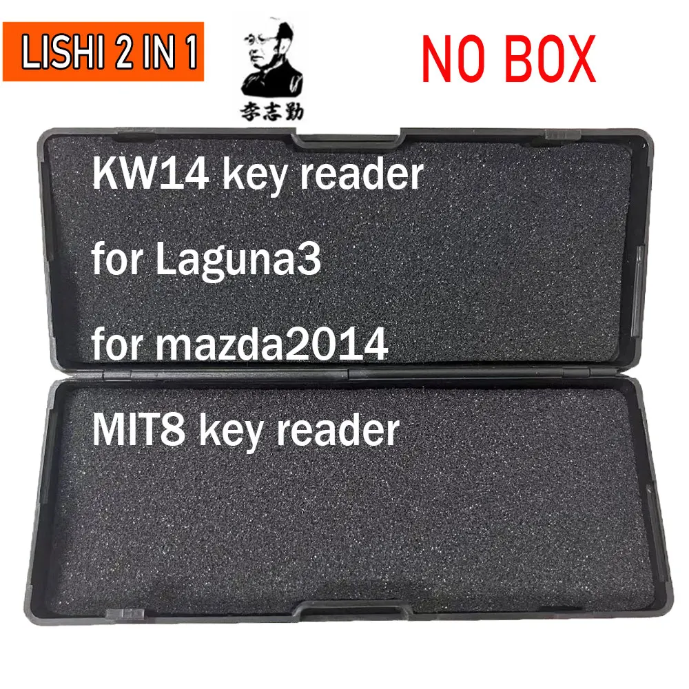 상자 없음 Lishi 2 in 1 도구, ICF03 ISU5 KIA3R KW14 K9 KY14, 라구나 3 Maz24 Mazda2014 MIT8 MIT11 MIT9 NE71R NE72 NE78, 061-080