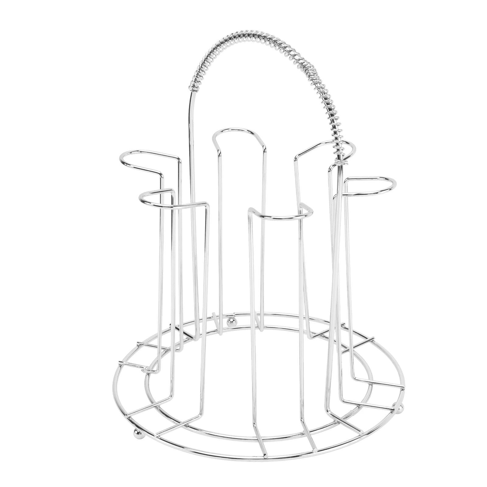 Soporte de vidrio para tazas de 6 tazas de acero inoxidable, escurridor colgante para cocina casera, estante de almacenamiento, estante de secado, accesorios de almacenamiento para el hogar