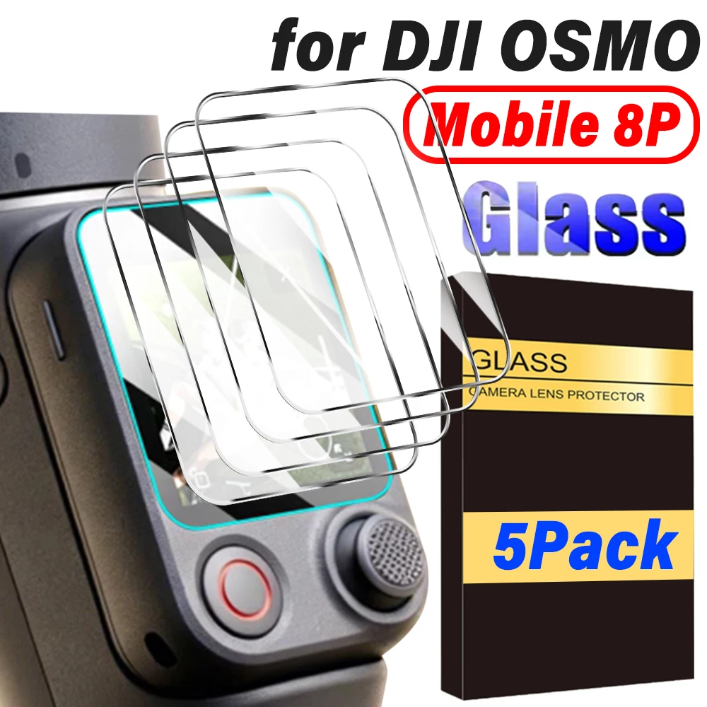 1-5 Stück 9H Gehärtete Glas-Displayschutzfolien für DJI OSMO Mobile 8P HD Klare Controller-Folien für DJI OSMO Mobile 8P Rahmenfolie