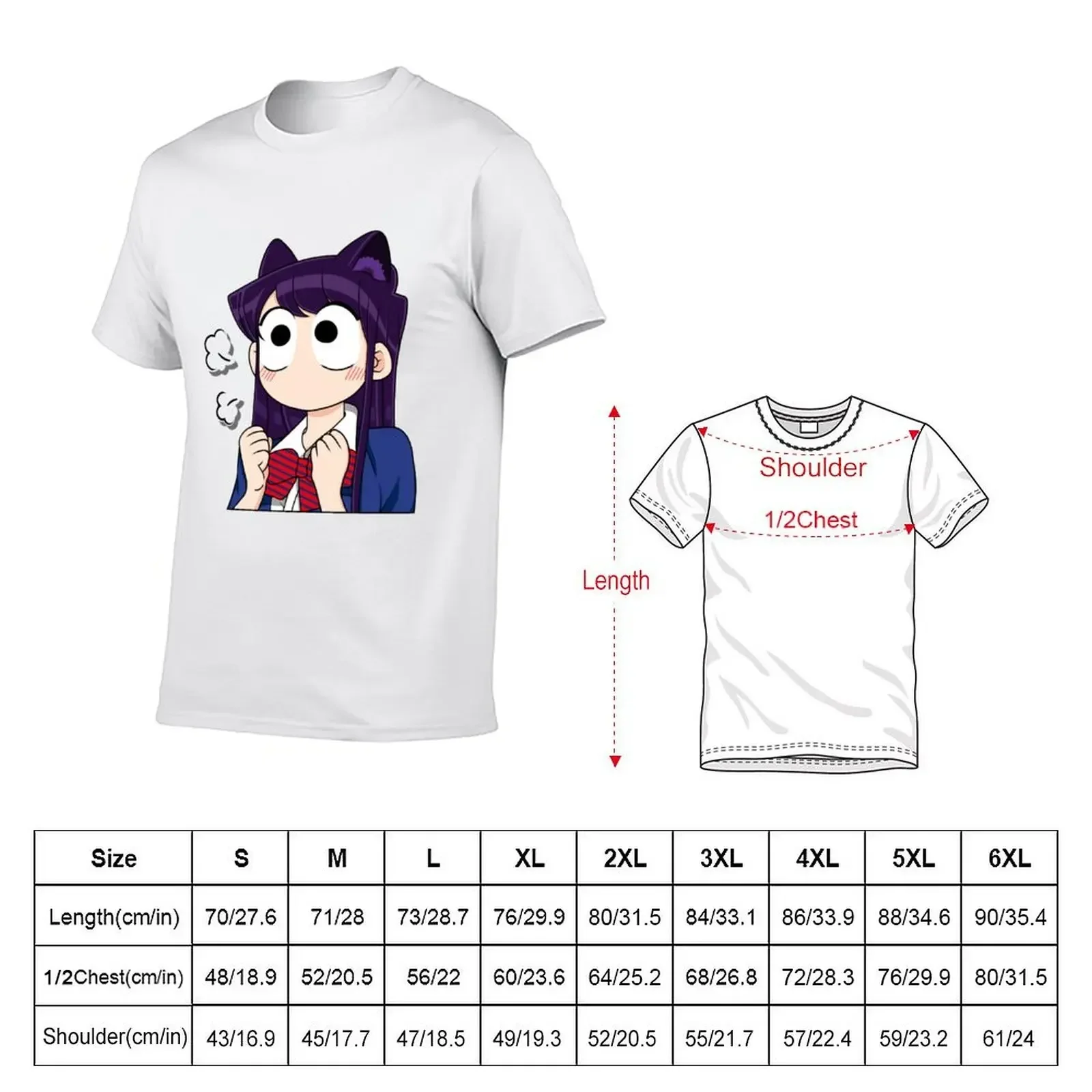 Komi-san wa Komyushou Desu T-Shirt sports fans summer tops quick-drying mens t shirts top quality