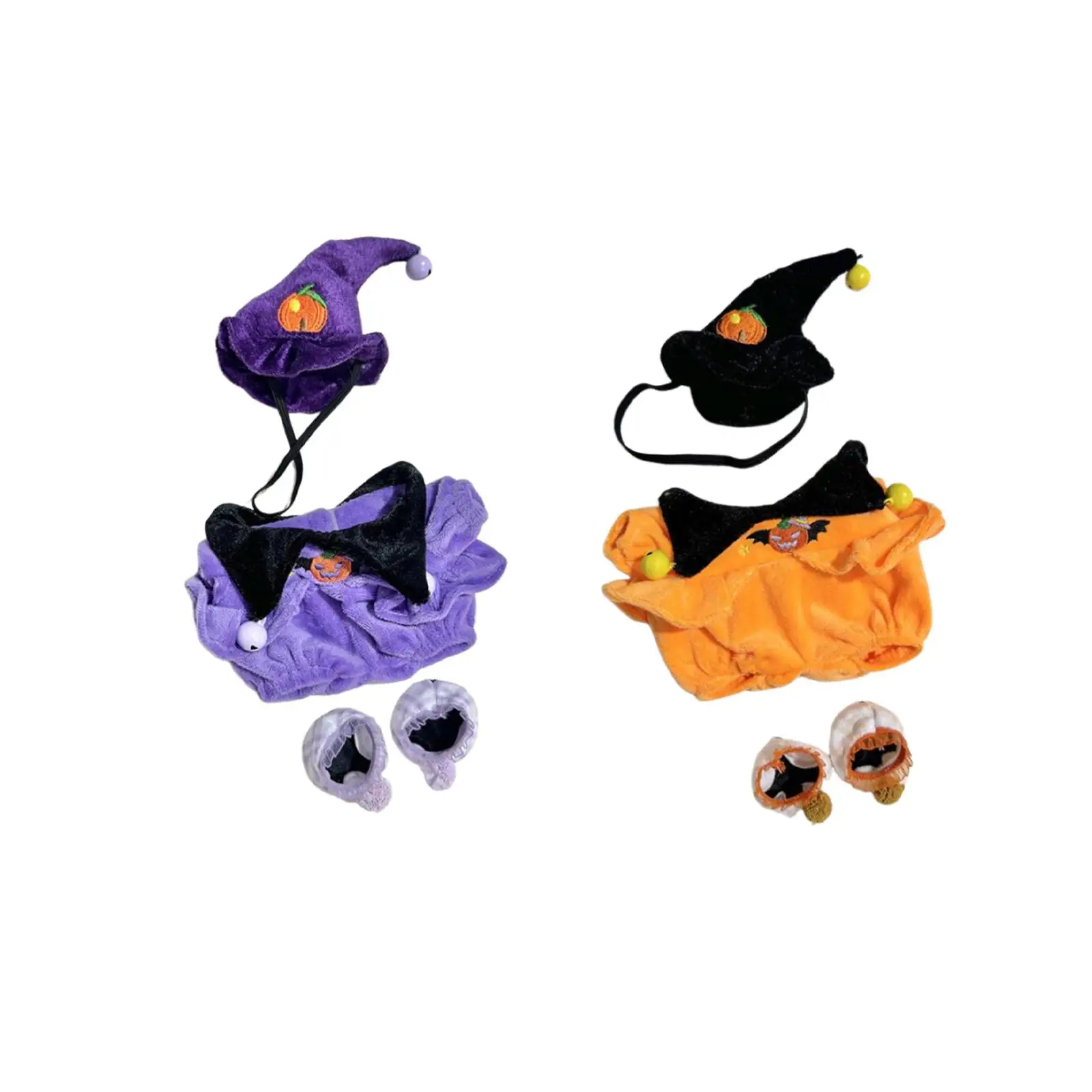 Dolls Halloween Clothes, Miniature Clothes Halloween Costume Set,Doll Outfit for 20cm Dolls Dress up,