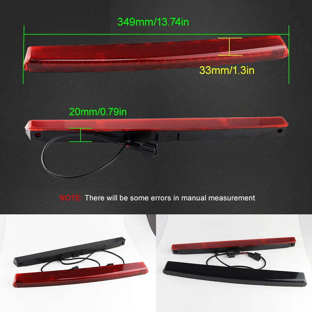 Third Brake Light for VW Scirocco Golf Mk5 GTI R32 Polo Mk4 High Level Mount Additional Rear Tail Stop Signal Warning Lamp