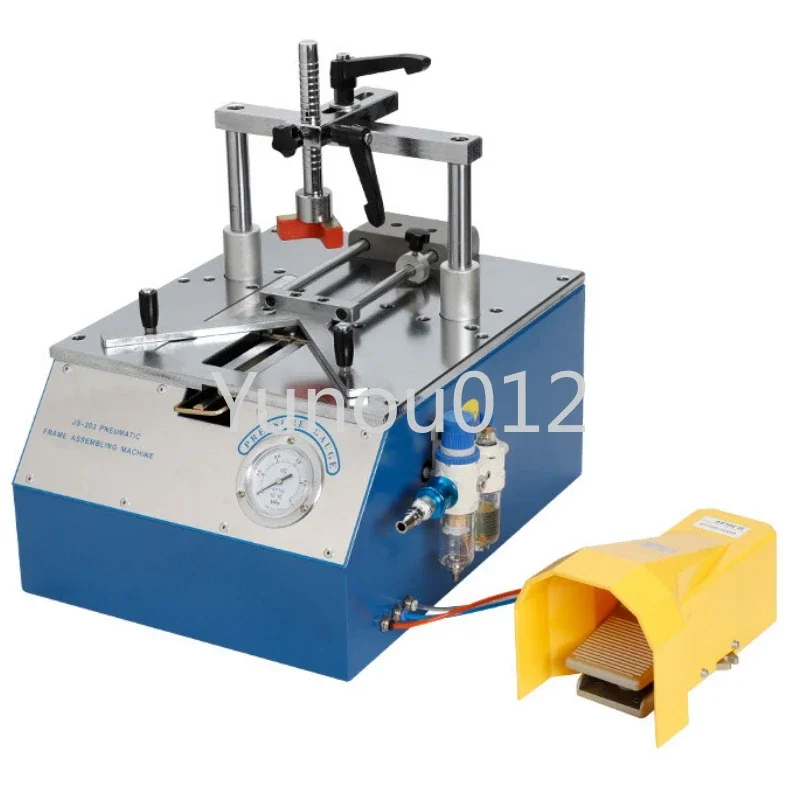 5211 Bench-Top Type Picture Frame Underpinner 0.6-0.8 MPa Working Pressure Desktop Pneumatic Nail Angle Machine 110 MM JS203