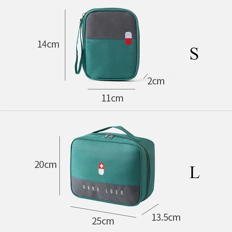 First Aid Bag for Travel Empty Medicine Bag Outdoor Medical Bag Household Organizer for Medicines Portable Car Pill Storage Bag