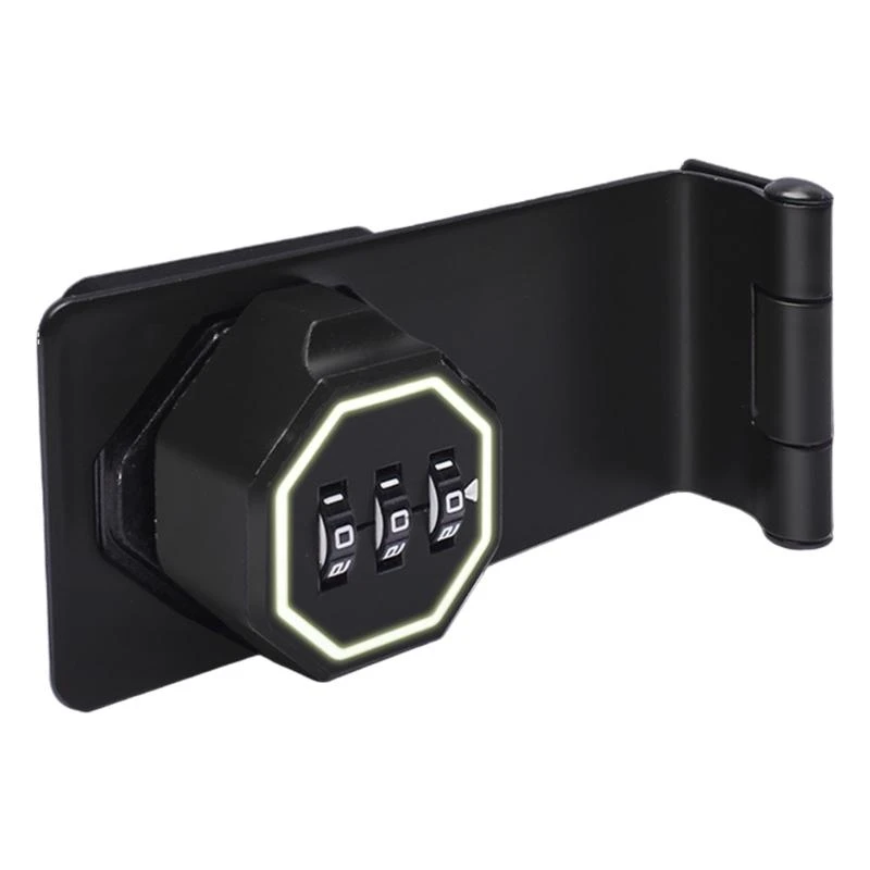 LXAF Cabinet Keyless Lock 3-Digit Combination Lock Cabinet Password Hasp Lock for Small Door, Cabinets, Barn Door, Bathroom