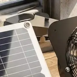 Solar Powered 100W Fan With Monocrystalline Panel For Greenhouse Chicken Dog Cooling Ventilation Air Flow Kit