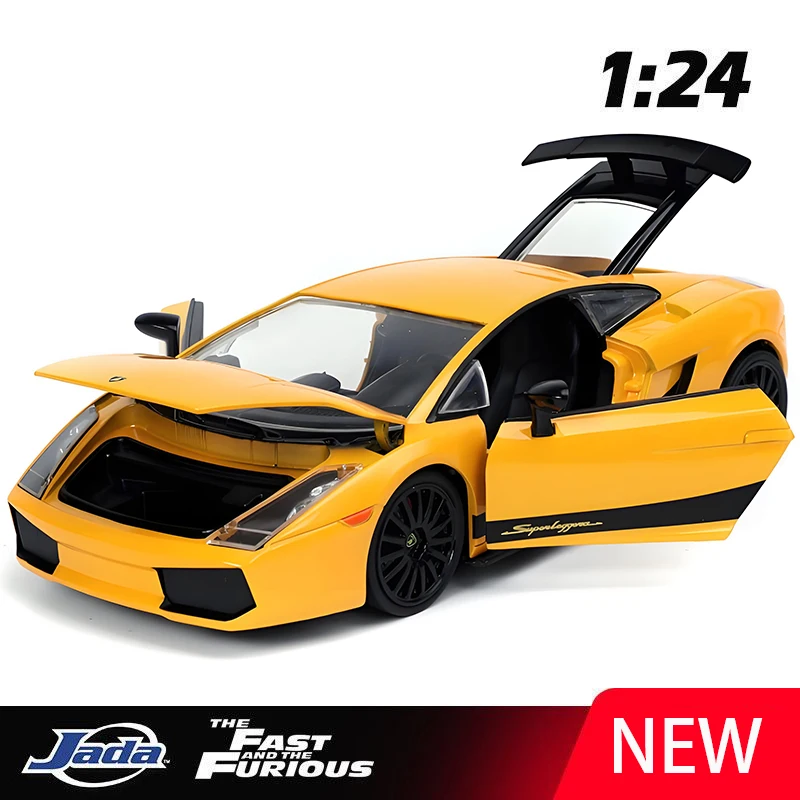

JADA 1:24 Fast &Furious GALLARDO SUPERLEGGERA Alloy Car Diecasts & Toy Vehicles Car Model Miniature Scale Model Car For Children