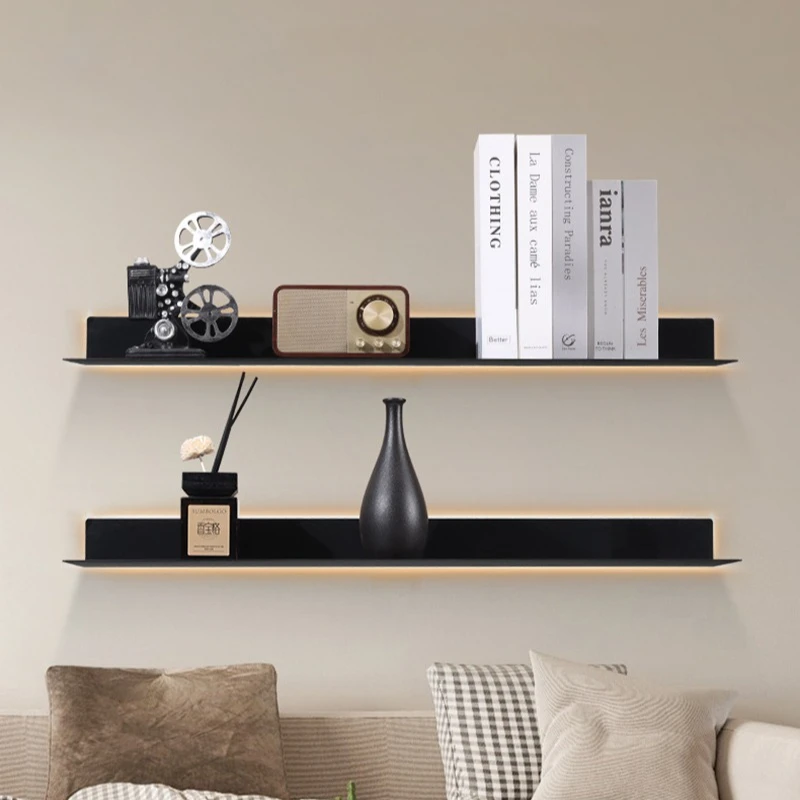 

Aluminum Alloy Storage Rack Nordic Minimalist Furniture Organizer Storage Racks Luxury Led Multifunctional Organizer Shelf