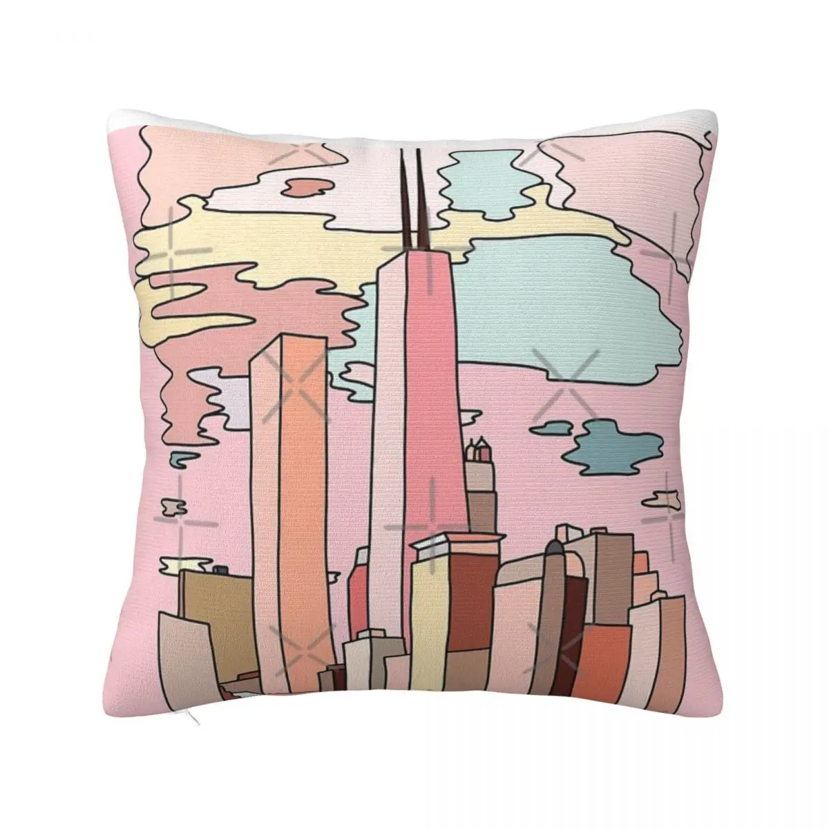 Chicago Sunset By Sasa Elebea Sofa Cover Pillow Covers Anime Body Pillow Case Pillow Case Pillow Cover