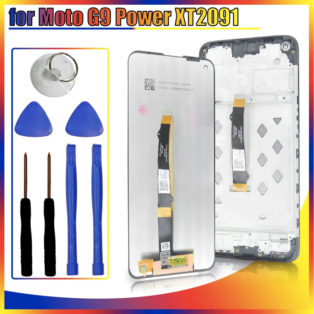 

Tested LCD for Motorola Moto G9 Power XT2091-3 LCD Display Touch Screen Digitizer Replacement for G9 Power XT2091 LCD With Frame