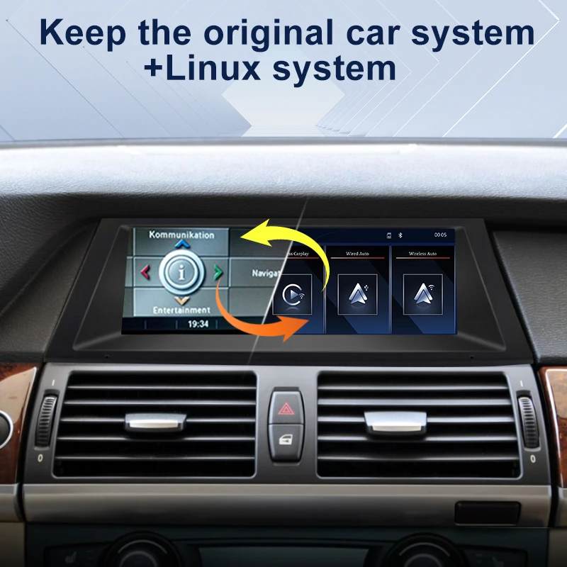 Factory Price 8.8 Touch Screen Display For BMW X5 E70 X6 E71 E72 CCC CIC Wireless Carplay Android Auto Car Multimedia Player BT