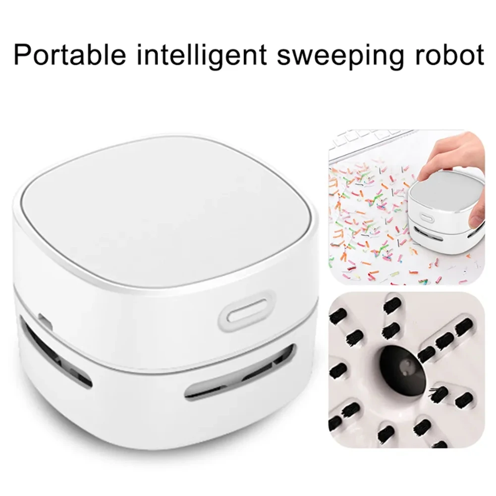 

Настольный пылесос, мини-настольные пылесосы, беспроводной, вращающийся на 360° дизайн для клавиатуры/дома/школы/офиса-B, простая установка