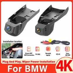 New 4K 2160P Car DVR Dash Cam Camera For BMW X3 F25 X5 F15 X1 F48 X4 X6 X7 M 1 3 5 7 Series F20 F30 F31 F32 F40 F10 UHD DashCam