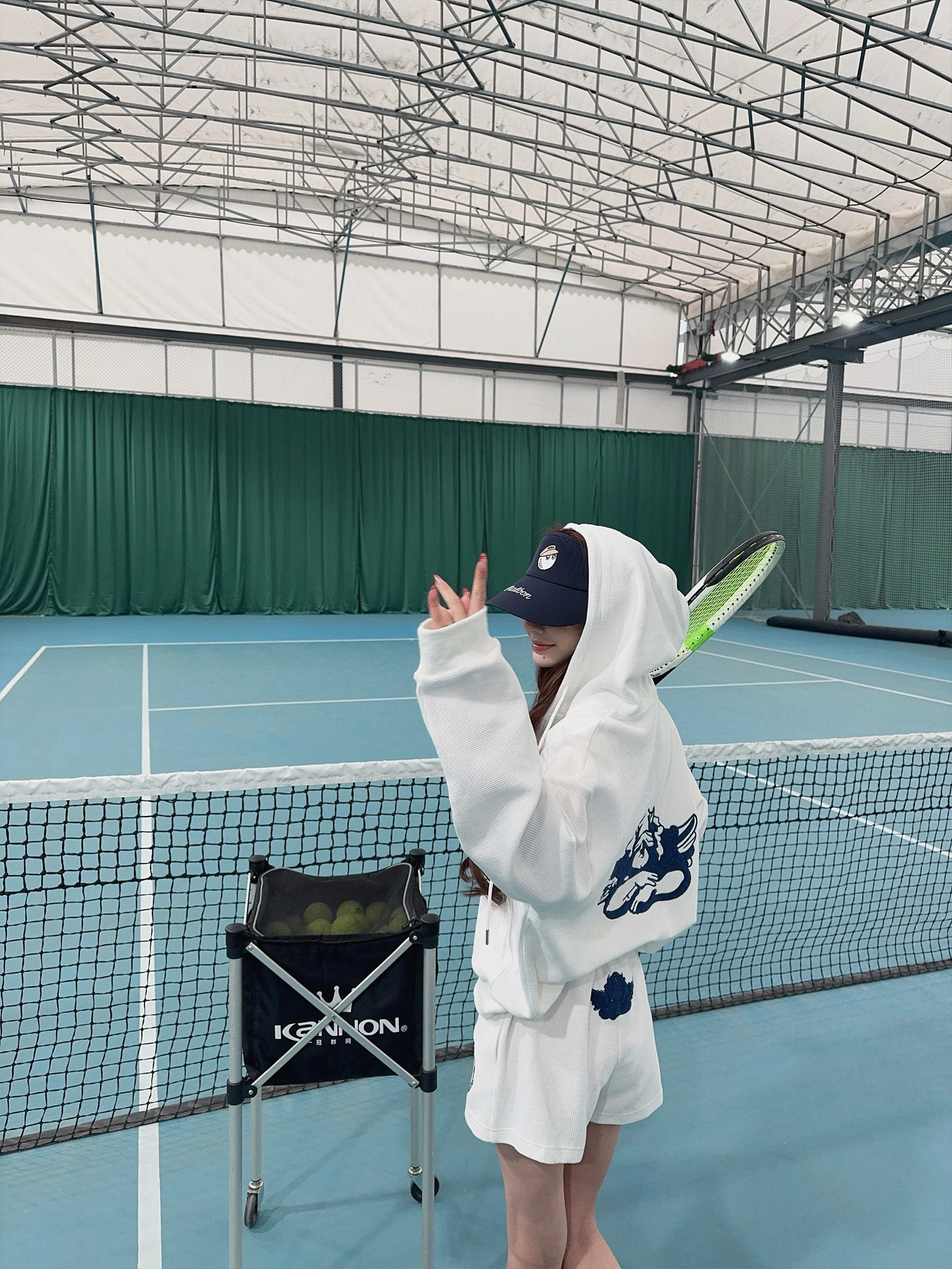 

Faionable Casual Chenchen Zhao Sportswear Set Women's Loose Sweatirt Cardigan orts Two-Piece Spring Collection