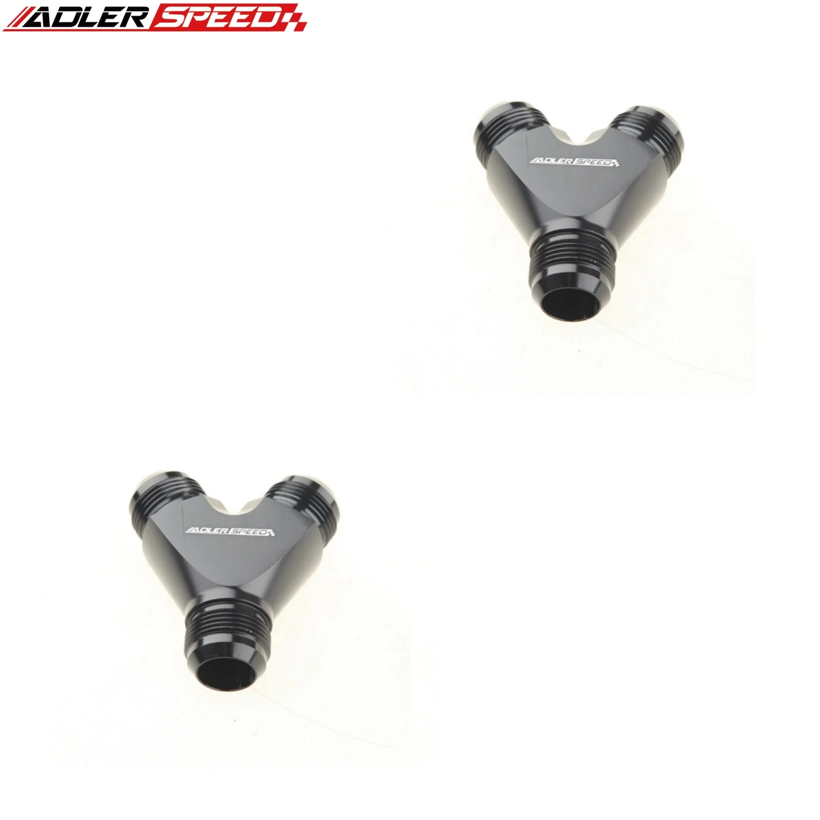 

ADLERSPEED 2 шт. AN-16 x AN16 x 16AN Мужской Y-образный адаптер Алюминиевый фитинг Черный