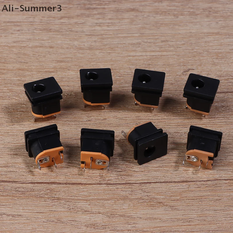 10 قطعة تيار مستمر مقبس الطاقة DC-015 جاك مع ثقب المسمار 5.5-2.1 مللي متر/5.5-2.5 مللي متر لوحة مربعة تصاعد 5.5X2.1 مللي متر/5.5X2.5 مللي متر #4