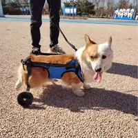 Pet Trolley Adjustable Hind Leg Disabled Pet Dog Mobility Aid Light Rehabilitation Legs Pet Wheelchair Walk Trolley Tools