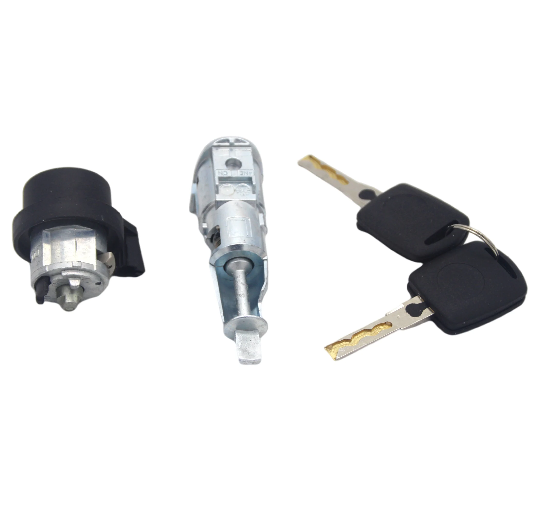 AL196 6Y0898167E 1Z0837167C FULL SET IGNITION SWITCH LEFT DOOR LOCK BARREL CYLINDER FOR SKODA OCTAVIA 2005-2008