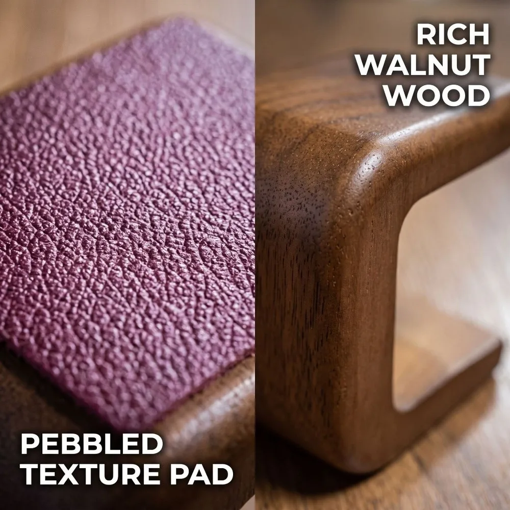 Display Stand Wooden Watch Stand with Leather Pad Table Top Ornament Jewelry Display Rack Simple Gifts Watch Holder Retail