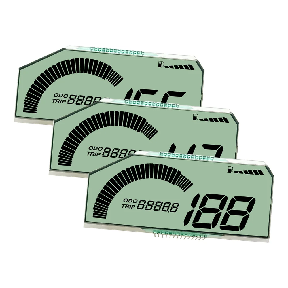 Factory Non Standard Customization Anti Glare Speedometer SJXDGW005 Is Suitable for Motorcycle LCD Segment Code Display Screen
