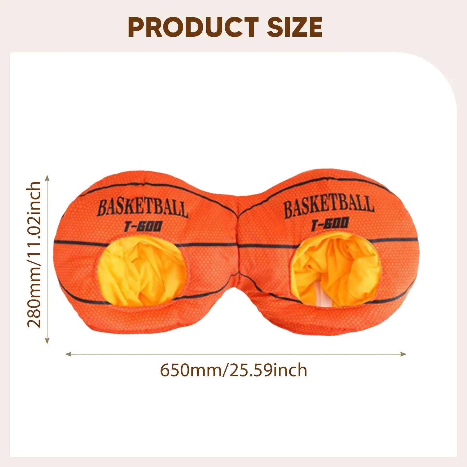 Sombrero de baloncesto con forma de bola deportiva para fiesta, actuación, vacaciones