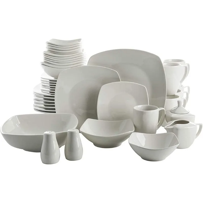 Buffet Porcelain Chip and Scratch Resistant Dinnerware Set, Dinnerware Set  ,Dishes and Plates Sets