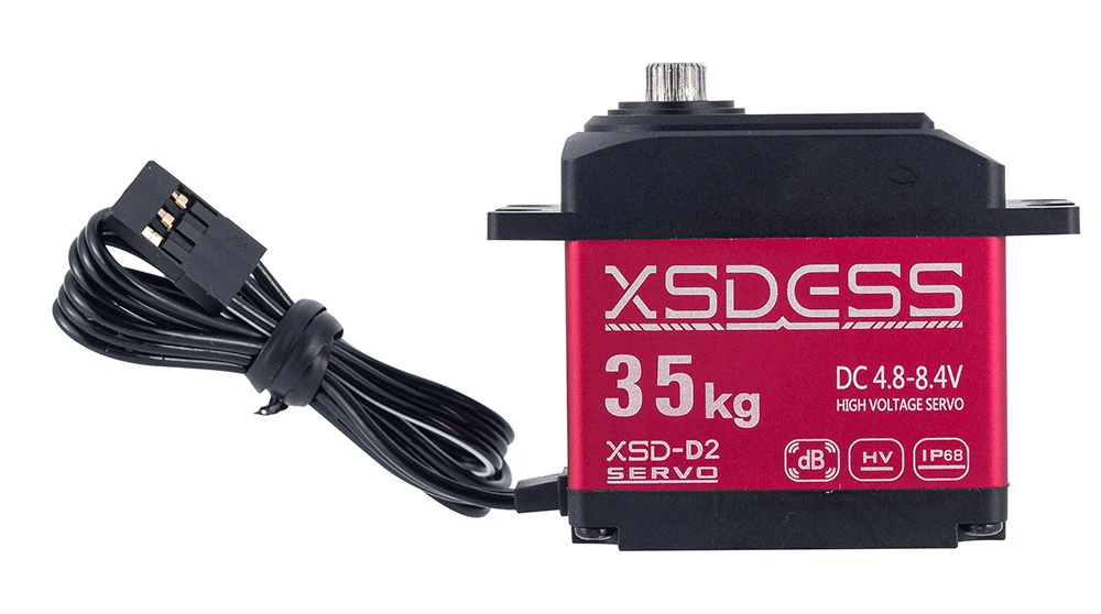 35kg Rc Servo Ip68 Metal Waterproof Servo For Rc 1/10 1/8 Traxxas Trx4 Axial Scx10 Yikong Crawler Car Robot Truck Robot Parts