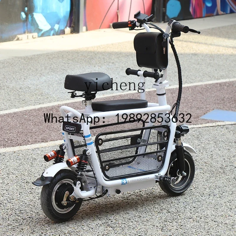 Skuter listrik AB baterai lithium dewasa lipat skuter roda dua mobil listrik mini mobil baterai kecil