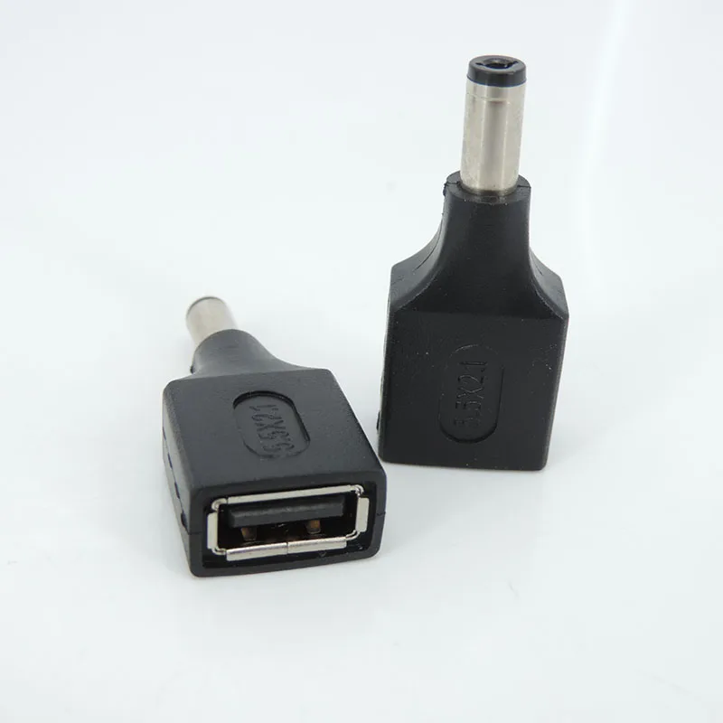 usb type A female to DC male power connector 2.5x0.7 3.5x1.35 4.0x1.7 5.5x2.5 2.1 male 5.5x2.1 jack female adapter converter t