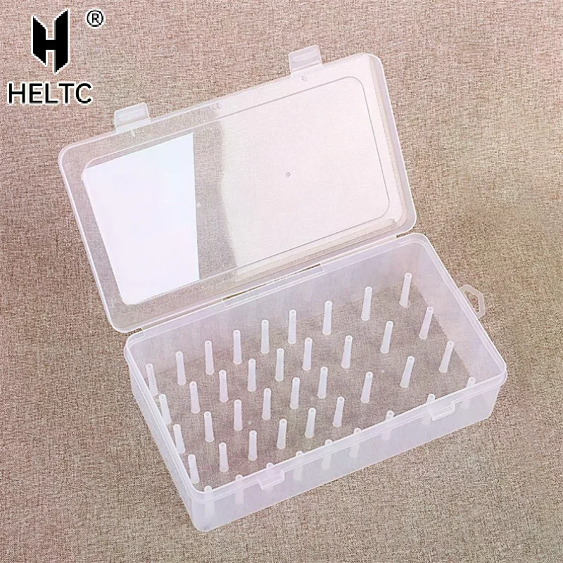 Sewing Thread Storage Box 42 Pieces Spools Bobbin Carrying Case Holder Craft