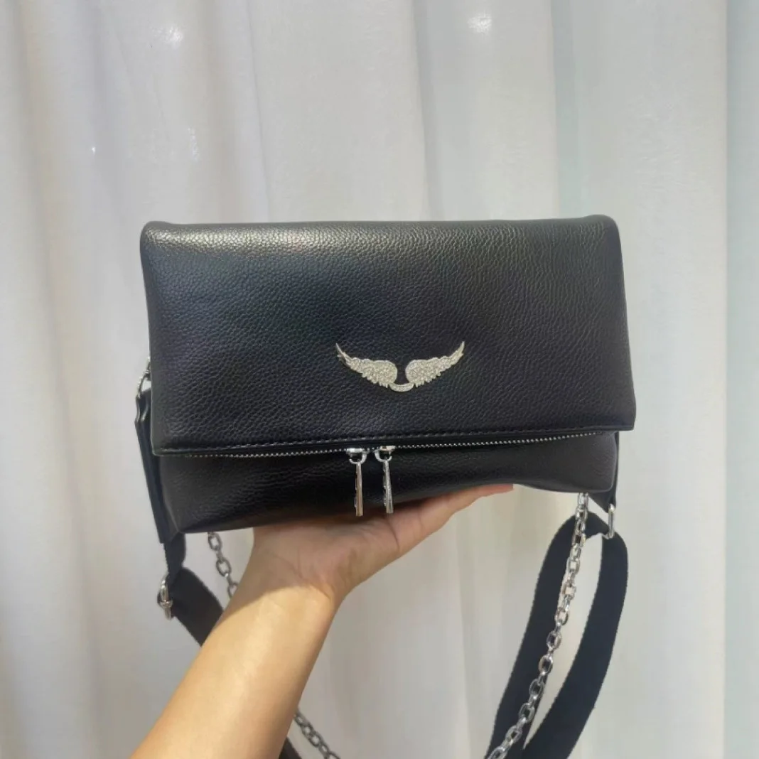 

Versatile Chain Crossbody Bag for Women | Crystal Wing Design Shoulder Purse | Business & Casual Stylish Day Bag