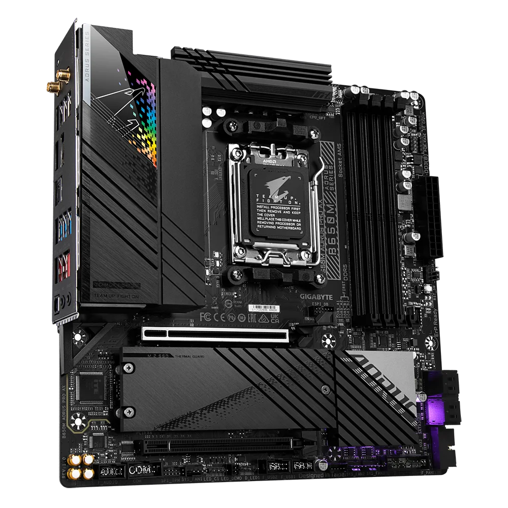 Papan Induk GIGABYTE B650M AOR - Am5 Micro Atx Pcie 5.0 Motherboard ulasan dan harga