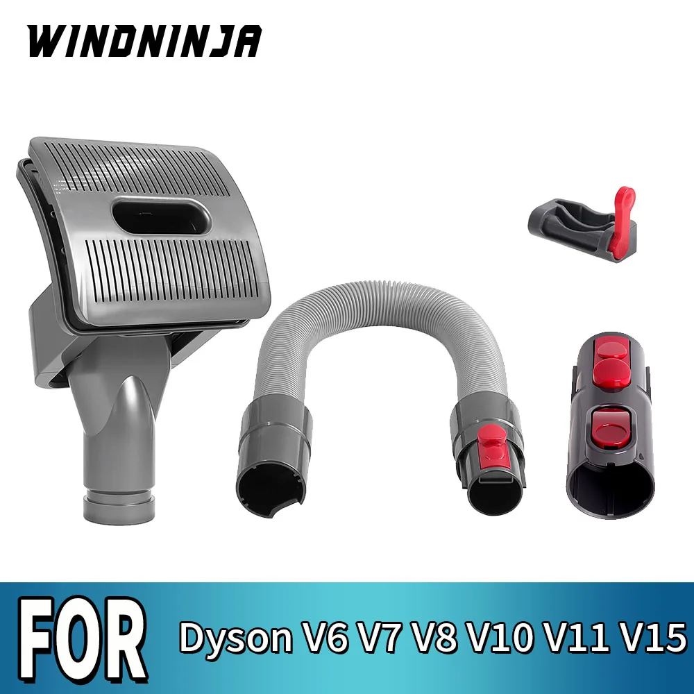 For Dyson V6 V7 V8 V10 V11 V15 Dog Cat Pet Bed Brush Vacuum Attachment Groom Tool Vacuum Cleaner Accessories With Converter Tool