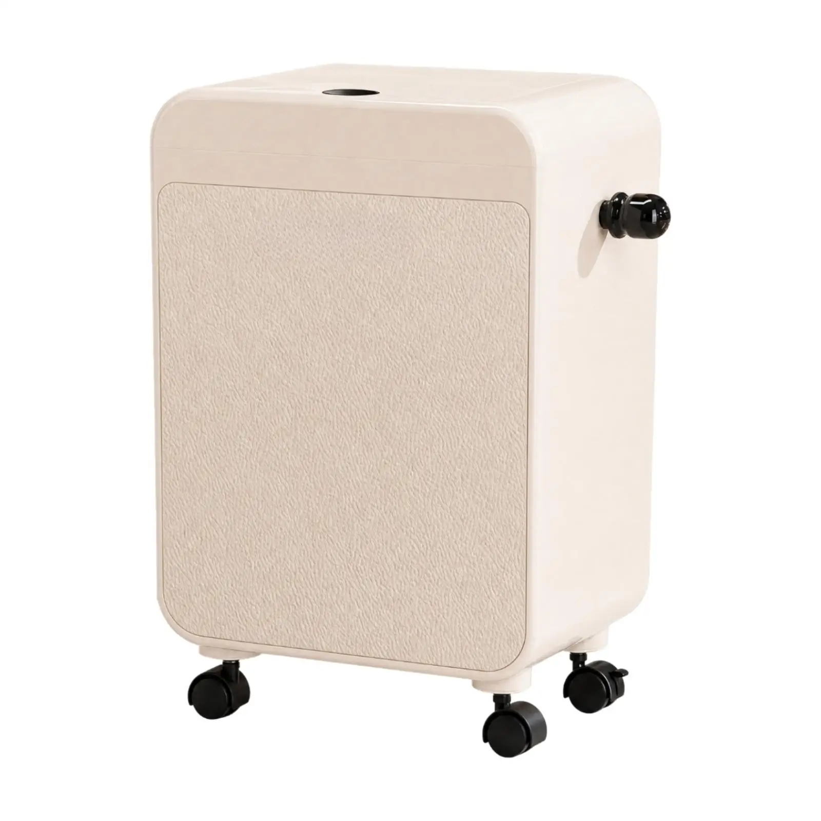 PP ABS 30L Wheeled Pedal Trash Can with Butterfly Lid for Kitchen Bedroom Bathroom Use