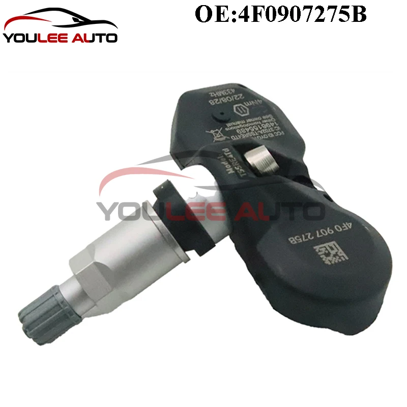 4PCS New 4F0907275B TPMS Tire Pressure Sensor 433MHZ For Audi A4 A6 S4 Porsche 911 Volkswagen Phaeton Touareg Bentley Auto Parts