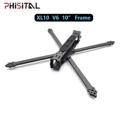 XL10 V6 10 inch 420mm Wheelbase super Long Range HD True-X Carbon FPV Frame Kit RC Drone compatible O3 Air Unit CADDX Vista