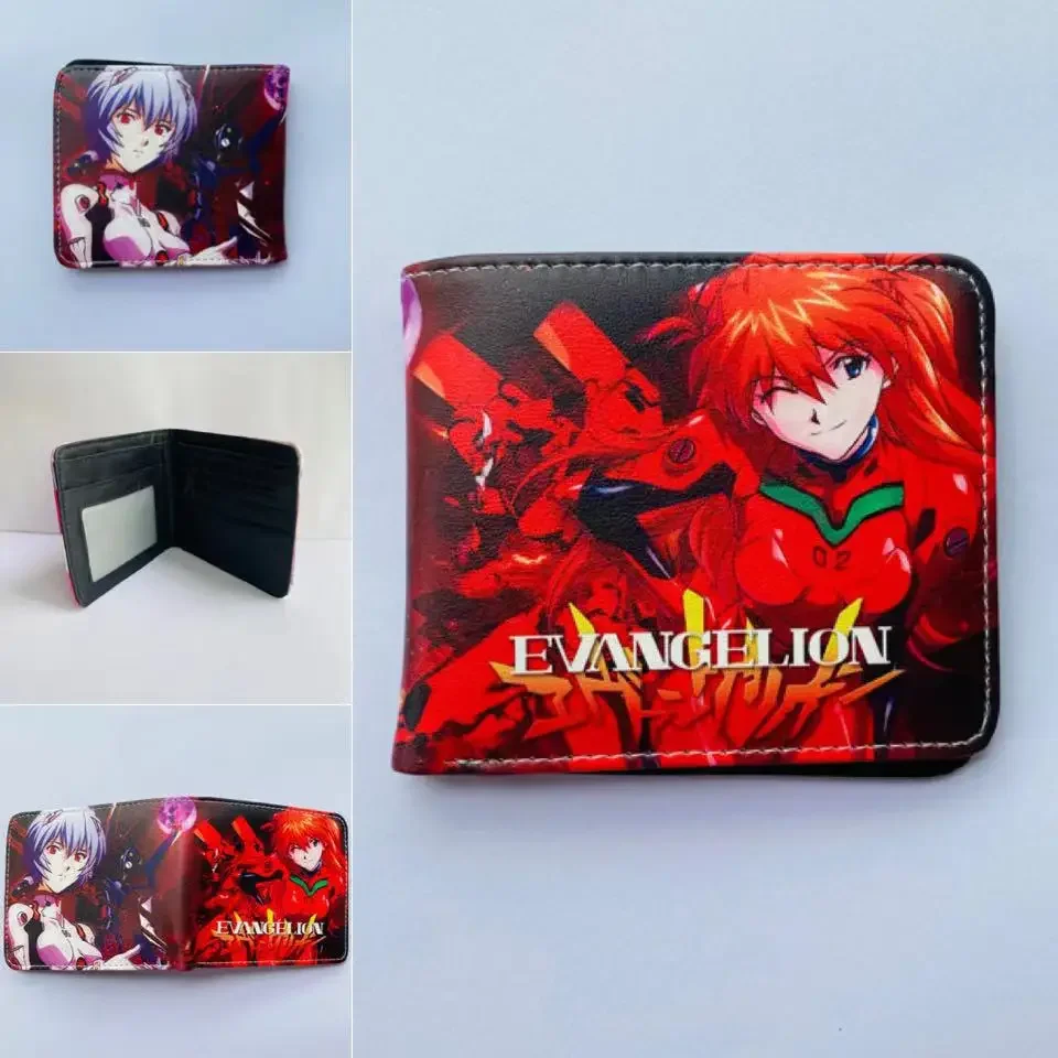 New NEON GENESIS EVANGELION Fashion Anime Figures Wallet Cartoon Ayanami Rei Coin Purses Handbag Casual Card Birthday Gifts