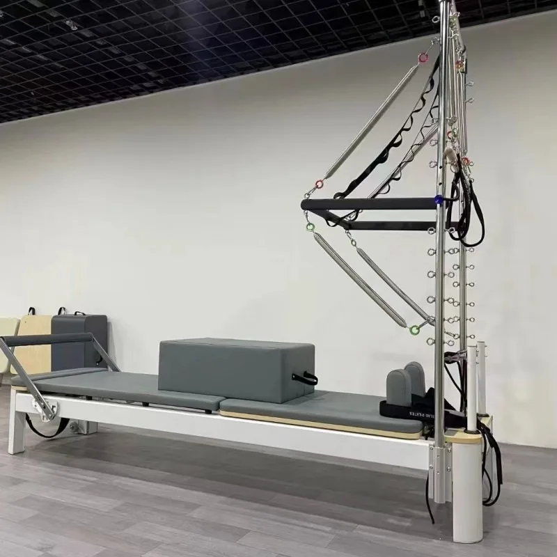 YTYIN Commercial Grade Adjustable Aluminum Alloy Half-Frame Pilates Reformer For Professional Studios Eco-Friendly Multifunction