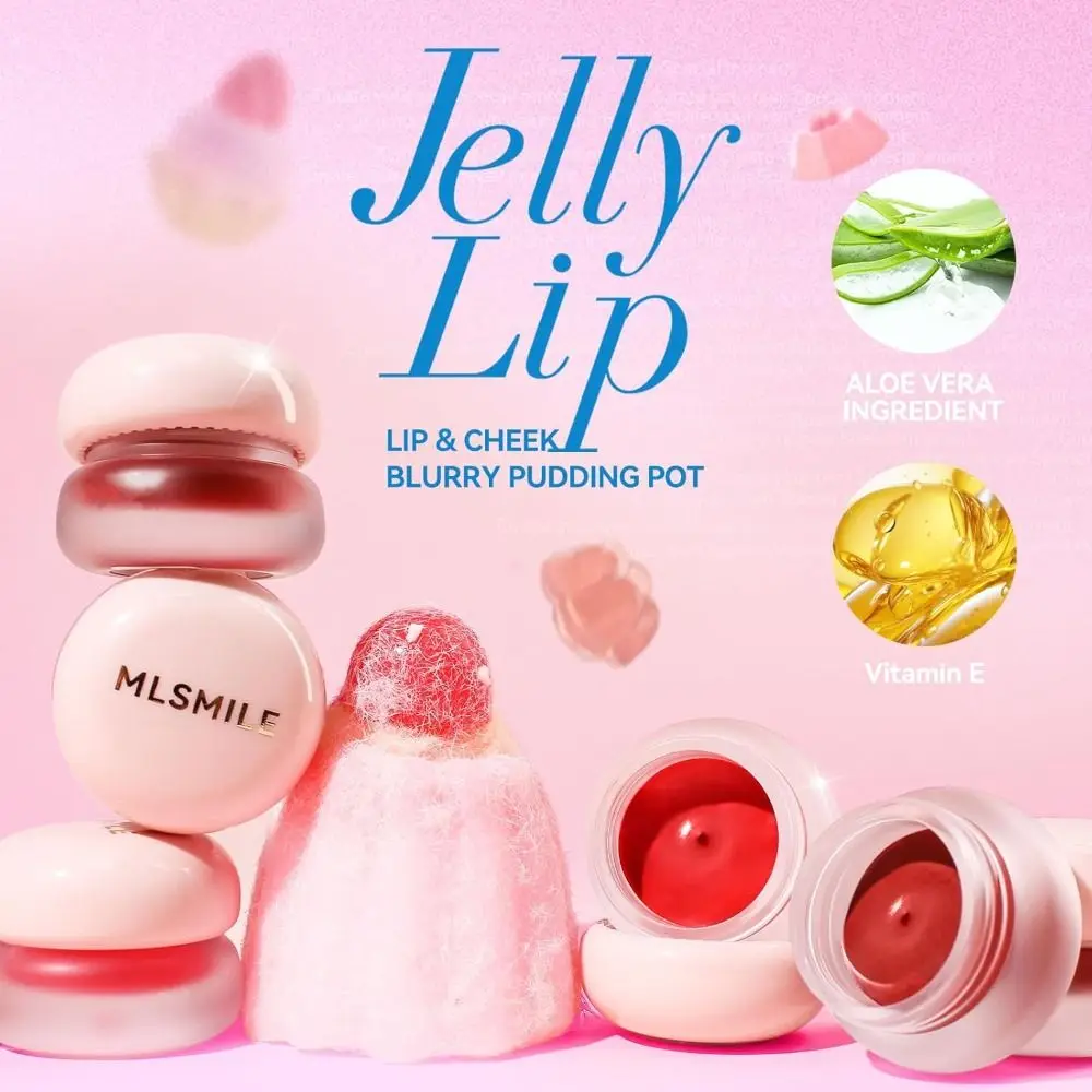 Pote de pudim labial desbotado, leve, multiuso, maquiagem, blush, veludo, batom fosco, mulheres, meninas, imperdível