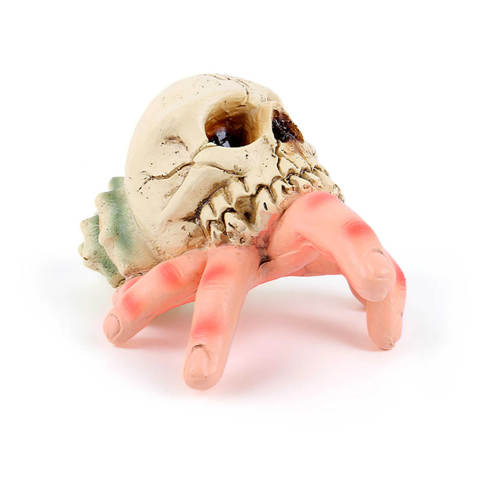 Halloween Resin Skull Simulation Hand, Horror Garden Ornaments, Ghost Festival, Conch Ghost, Hand Spoof Decorations, Figurines