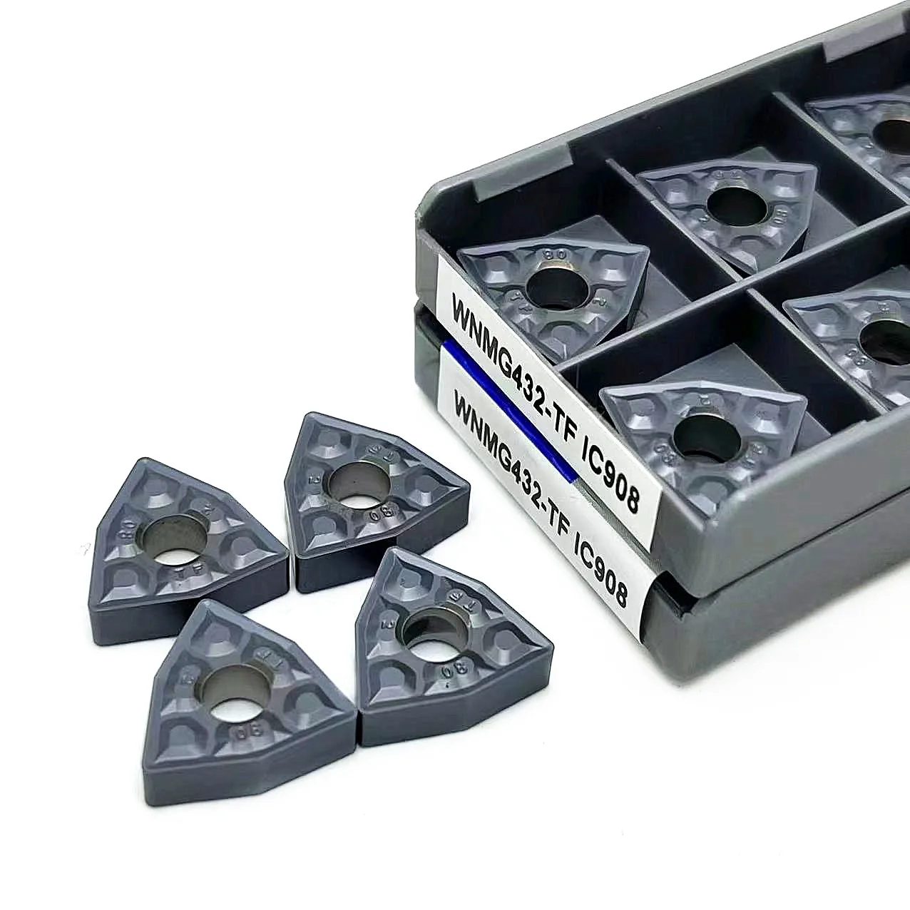 WNMG080408 TF IC907 IC908 WNMG080404 TF IC907 IC908คาร์ไบด์แทรกเครื่องมือกลึงภายนอกแทรกแทรก WNMG080404 WNMG080408