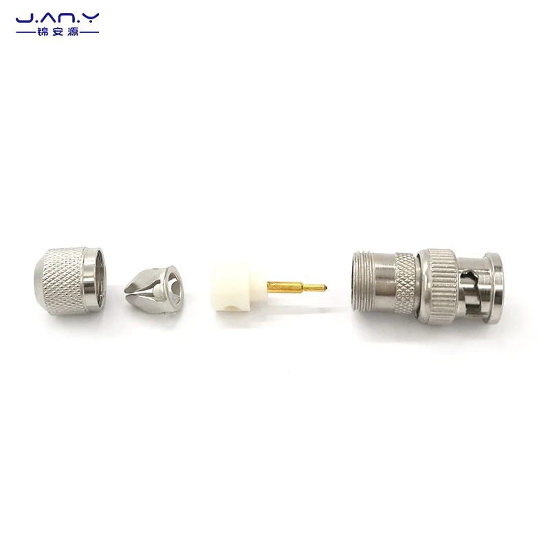 BNC male to bamboo joint conversion head Q9 video head solderless BNC male to petal head bamboo joint monitoring head