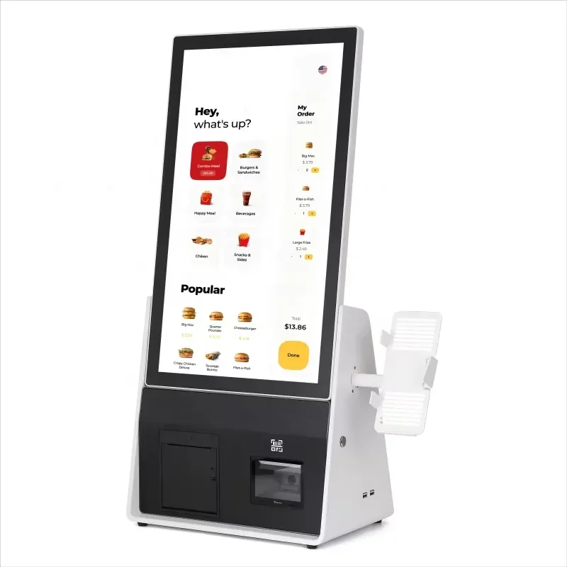 Matsudapos ST9100F 21.5 23.8inchAndroid 14 Windows 10 Points Capacitive Touch Screen Self-service Ordering Payment Kiosk SDK