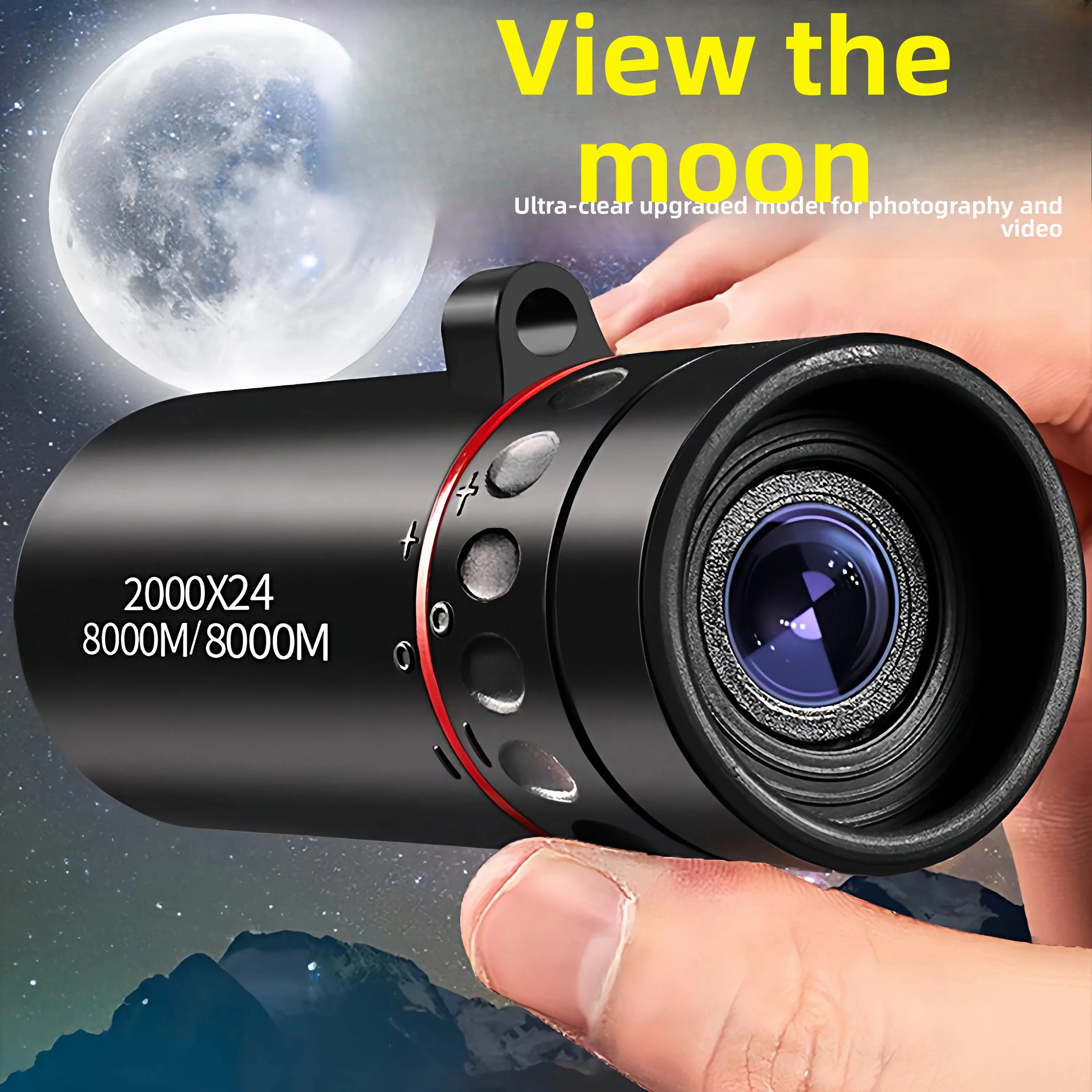 

Night Vision Single Tube Telescope High Definition Professional Level Moon Viewing Mobile Super Clear Adult High Power