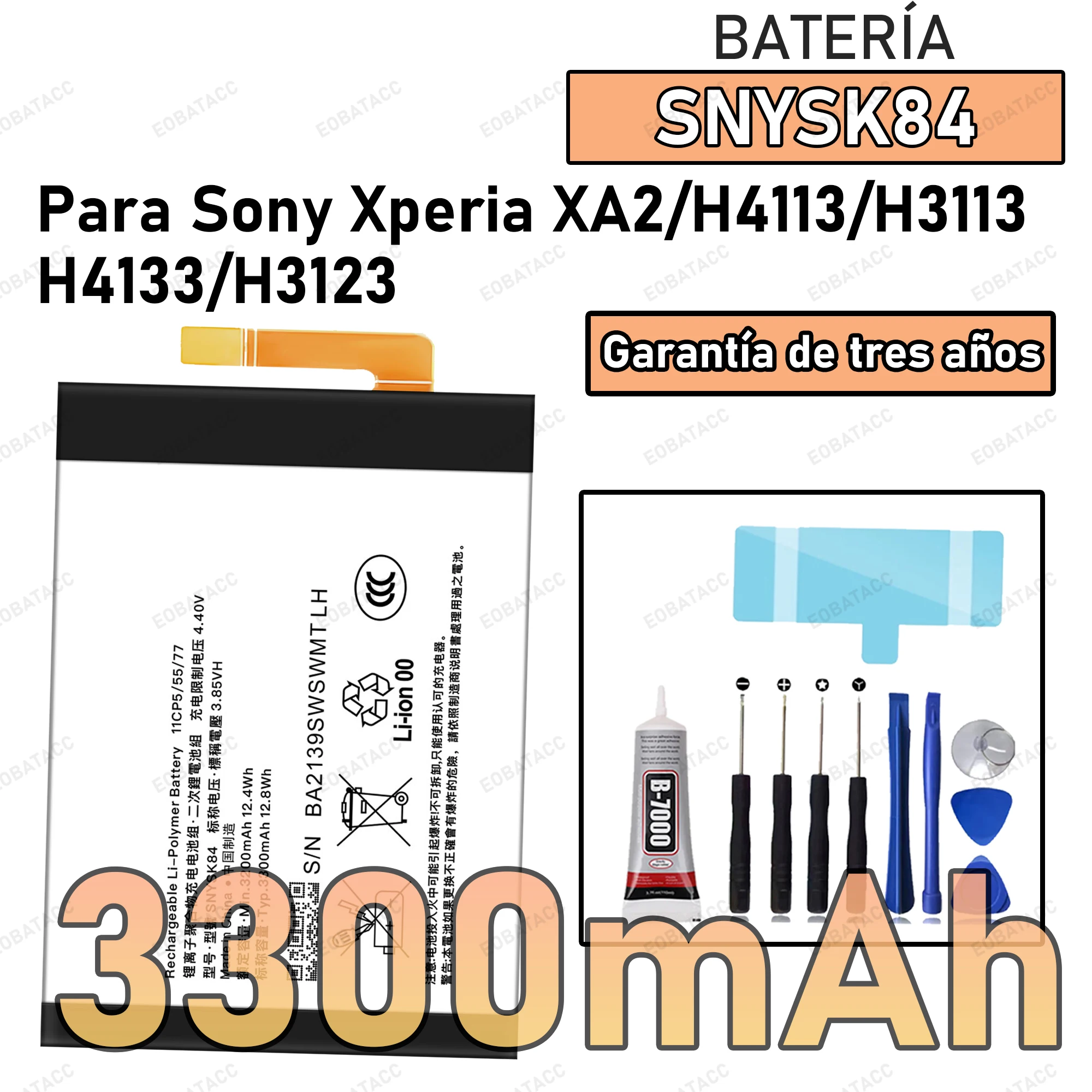 

100% New Zero Cycle SNYSK84 Battery For Sony Xperia XA 2 XA2 L2 Dual H3321 L3 1309-2675 H3113 H4113 I4312 I3312 + Free Tools