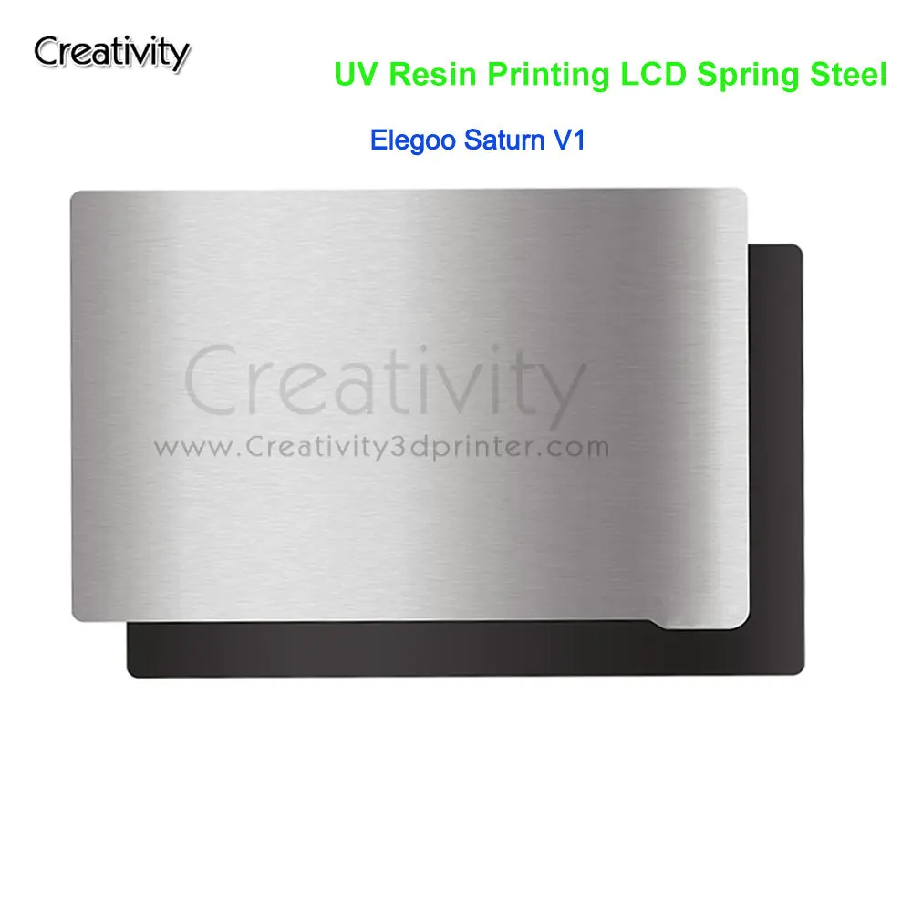 192*120mm Spring Steel For Elegoo Saturn V1 Flexible Build Plate Magnetic Base Bed SLA/DLP UV Resin LCD Printing